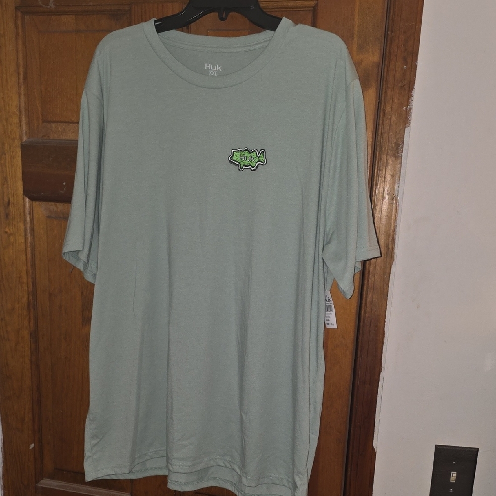 Huk Men's Light Green Short Sleeve Tee
